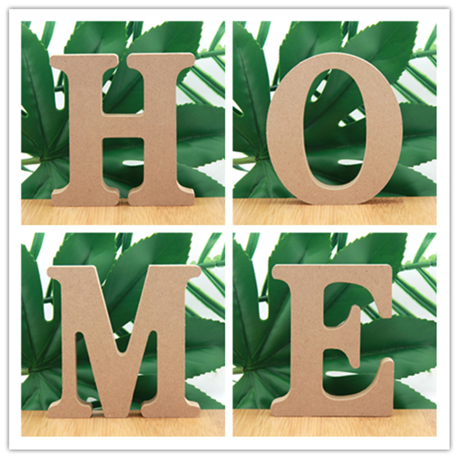 Art Craft Names - 1ชิ้น10ซม. ไม้สีตัวอักษรไม้ตัวอักษร DIY คำตัวอักษรศิลปะงานฝีมือการออกแบบชื่อยืนการตกแต่งบ้านงานแต่งงานงานปาร์ตี้3.94นิ้ว