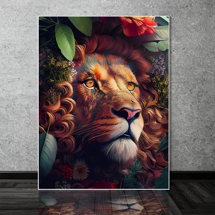 Art And Craft Jungle - สิงโตป่า Avatar เพชรจิตรกรรมชุด 5D DIY เพชรเย็บปักถักร้อยผู้ใหญ่เพชร