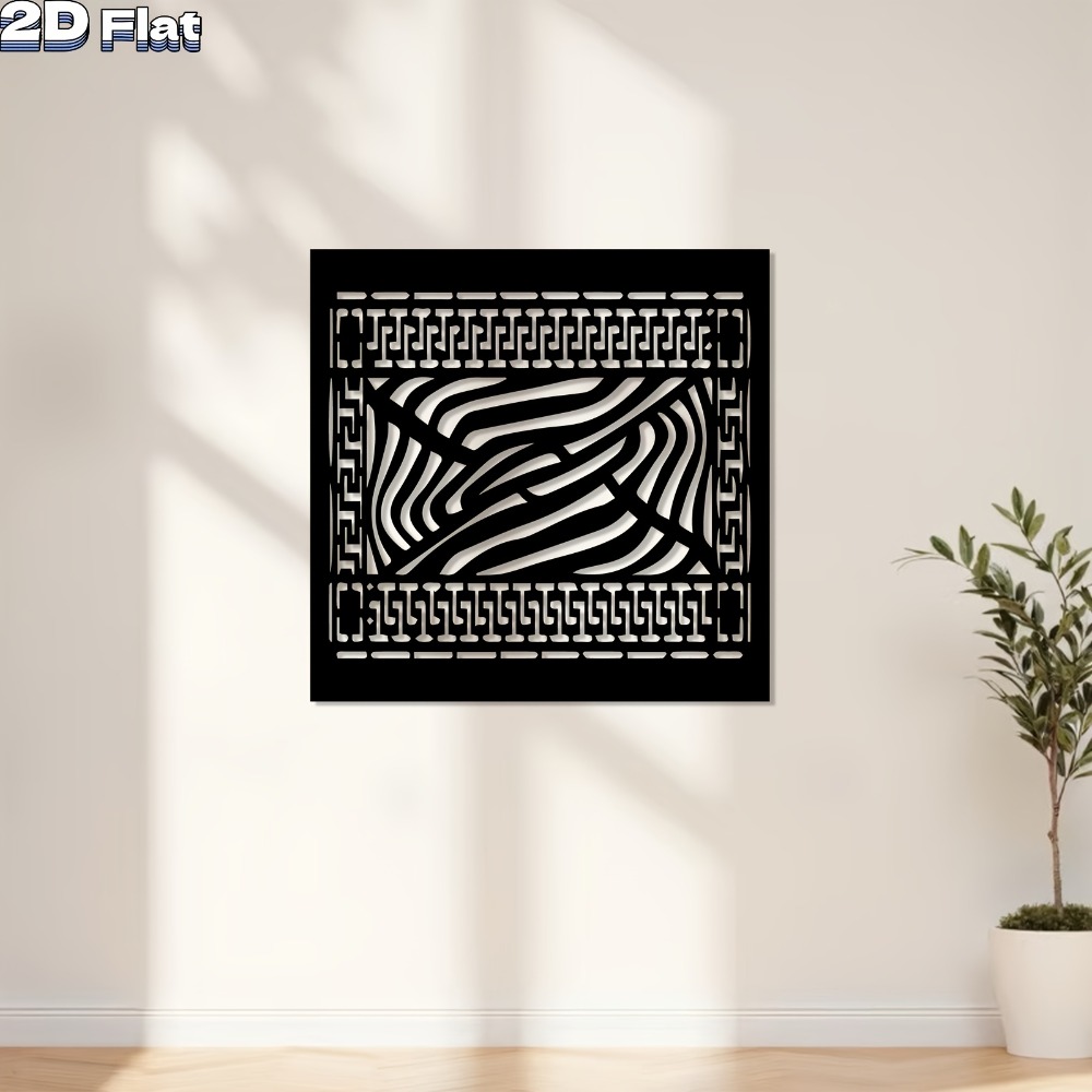 Art Craft Zebra - CIFBUY ศิลปะติดผนังโลหะ ลายม้าลาย งานประติมากรรมเหล็ก งานฝีมือ ตกแต่งระดับพรีเมียม