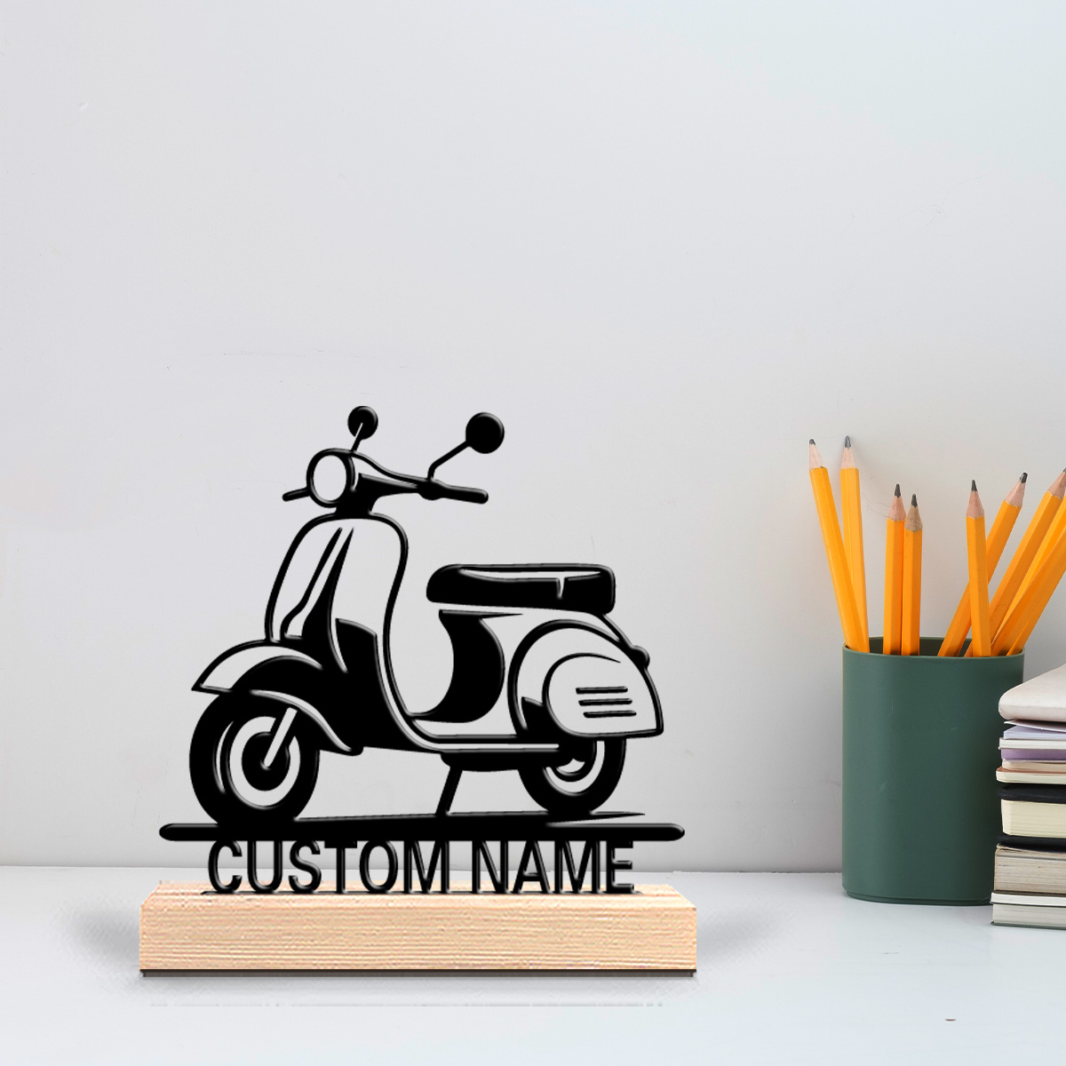 Art Craft Names - จักรยานไฟฟ้าสมัยใหม่ 1 คัน พร้อมป้ายชื่อสั่งทำ รูปปั้นโลหะ ของตกแต่งโลหะ