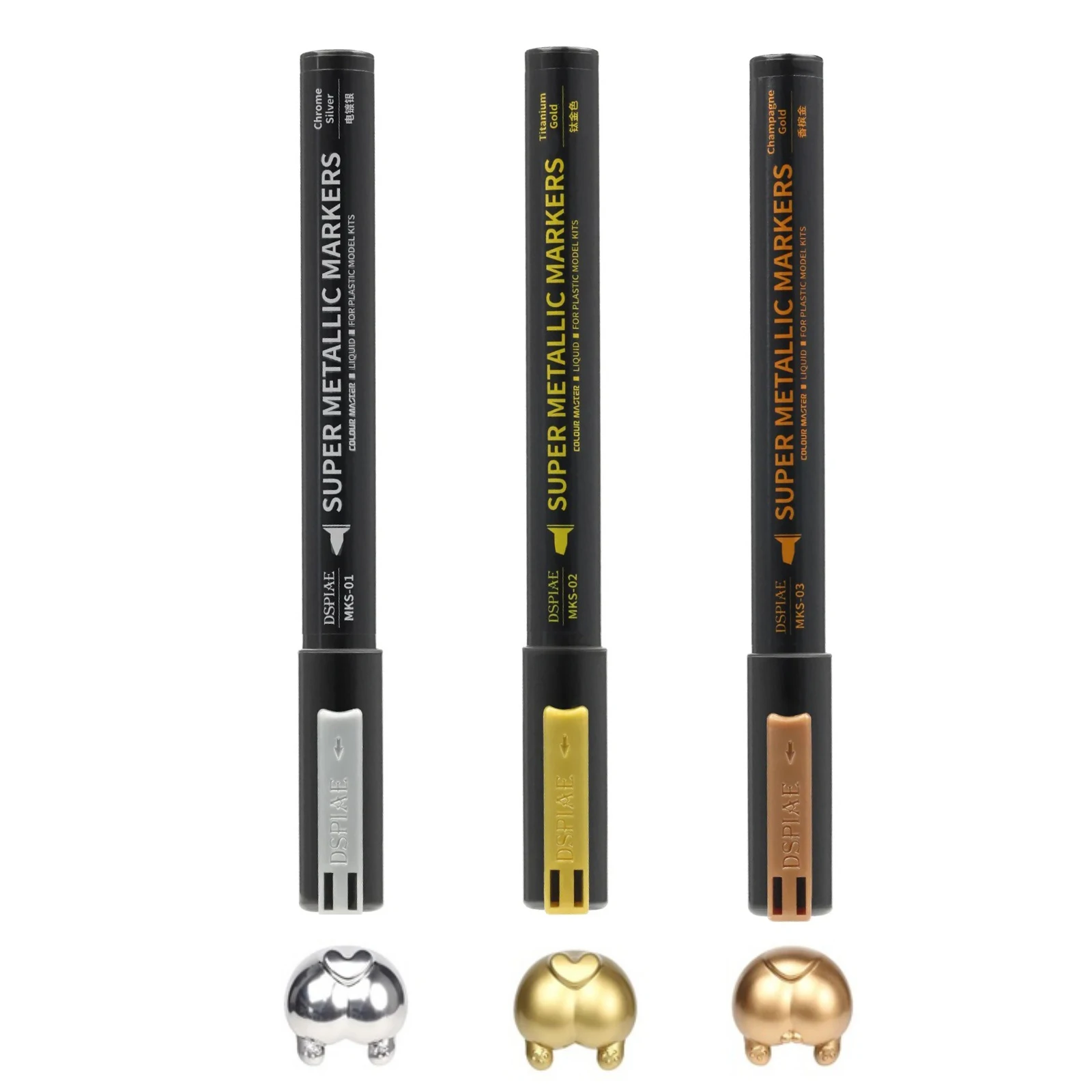 Illustration Marker Set - DSPIAE MKS Super METALLIC สีเครื่องหมายภาพวาดชุดสําหรับ GUNDAM