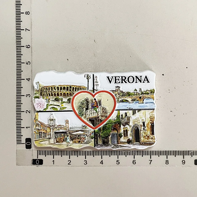 Art Craft Magnet - ทิวทัศน์สถาปัตยกรรม Verona Arena, ของที่ระลึกอิตาลี, ของตกแต่งบ้าน, แม่เหล็กติดตู้เย็น