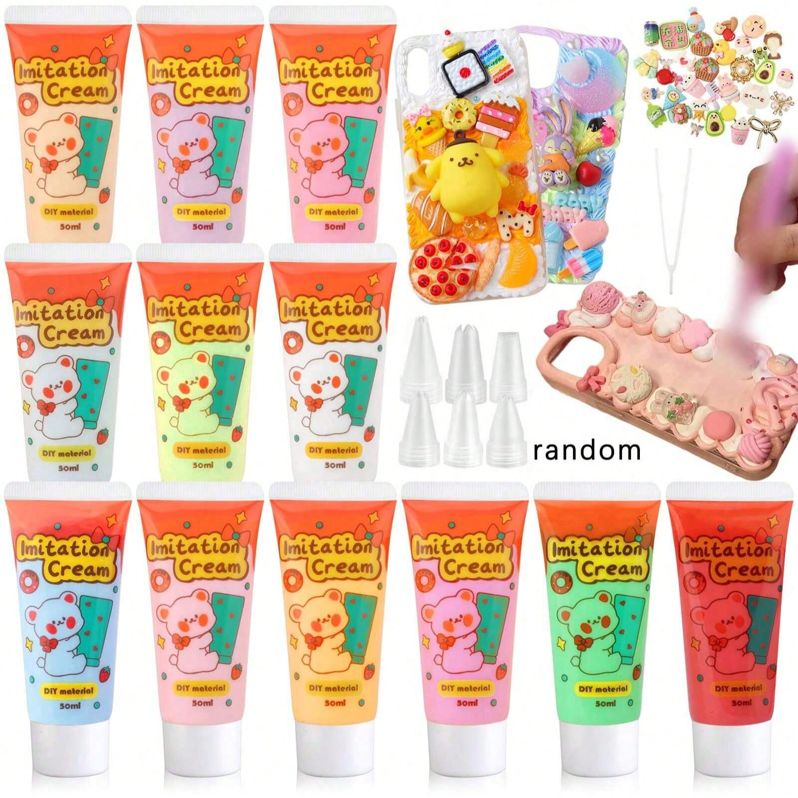 Art Craft Glue - ชุดสีหลากหลาย (ขนาด 50 มล. ต่อขวด) กาวครีมสำหรับงาน