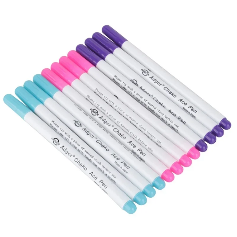Illustration Marker Set - น้ําหายไปปากกา Stitch MARKER วาดตารางบนผ้าเย็บปักถักร้อยน้ําชั่วคราว Erasable Marking