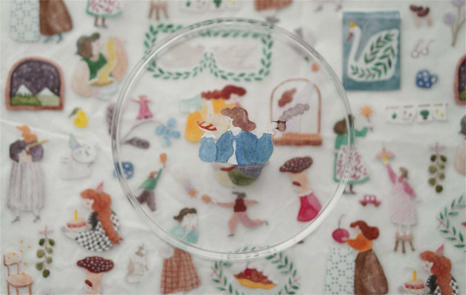 Washi Tape Rolls - 1 ห่วง Ivy Snow Vintage วันน่ารัก