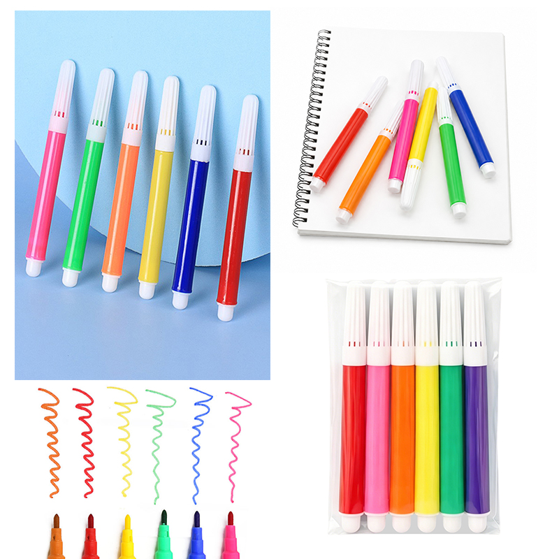 Illustration Marker Set - 10/20/30 แพ็คชุดมาร์กเกอร์ศิลปะ 6 สีสีน้ำมาร์กเกอร์เหมาะสำหรับนักออกแบบ นักวาดภาพประกอบ อาร์ตคลาสรางวัลของขวัญ