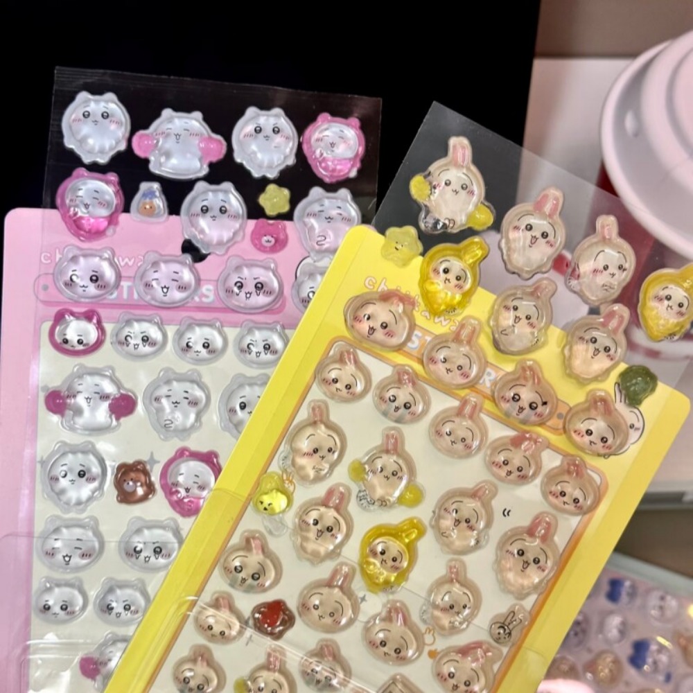 Art Craft Journal - สติกเกอร์นูนลายชิคคาวะ 3 มิติ น่ารัก สำหรับตกแต่ง DIY