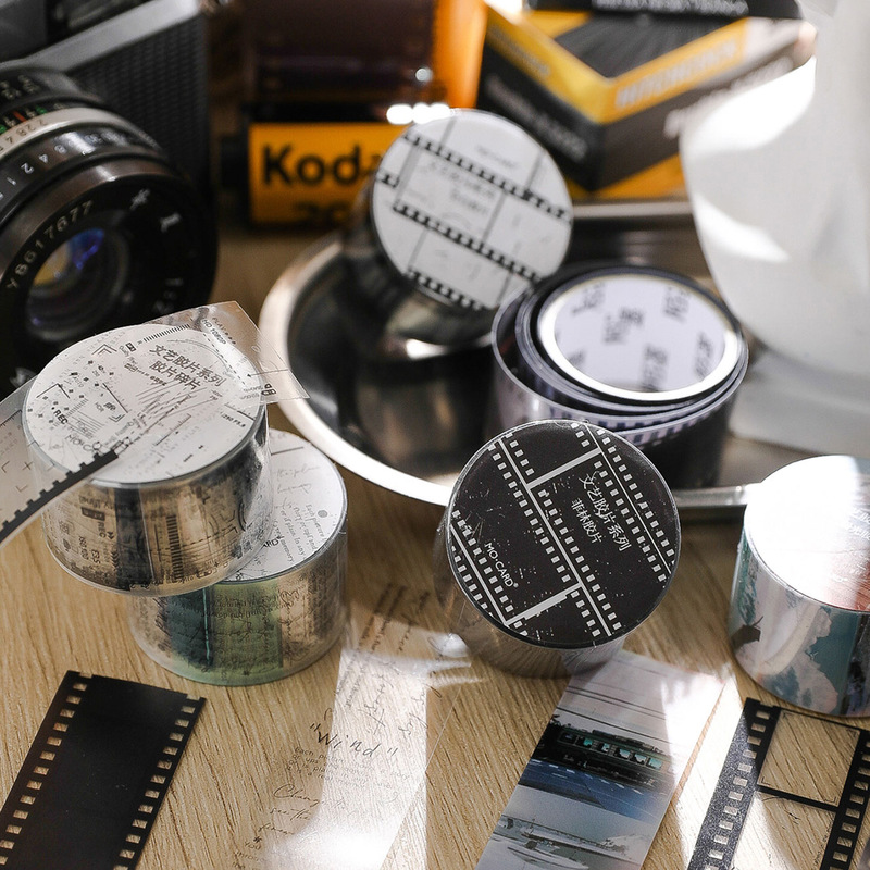 Washi Tape Rolls - 1 ม้วน 2.5x200 ซม. ฟิล์มธีม PET