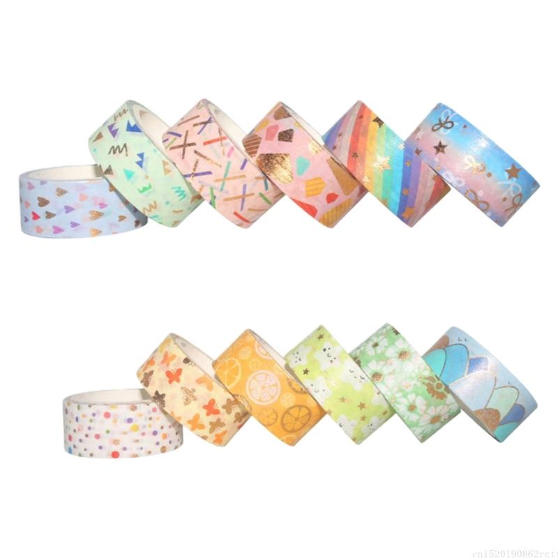 Art Craft Journal - D5BB 12 ม้วนกระดาษตกแต่งเทป 15 มม.X 3