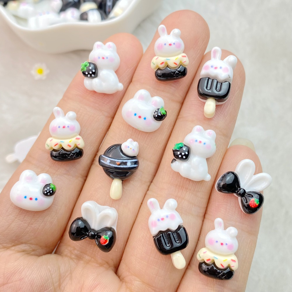 20ชิ้นผสมเล็บเรซิ่นการ์ตูนชุดก - Art Craft Rabbit บทวิจารณ์และราคา