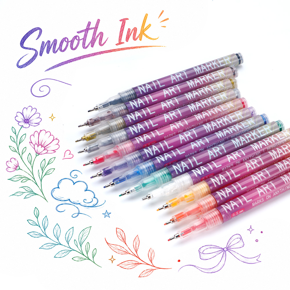 ชุดปากกามาร์กเกอร์เส้นเล็ก 12  - Illustration Marker Set บทวิจารณ์และราคา