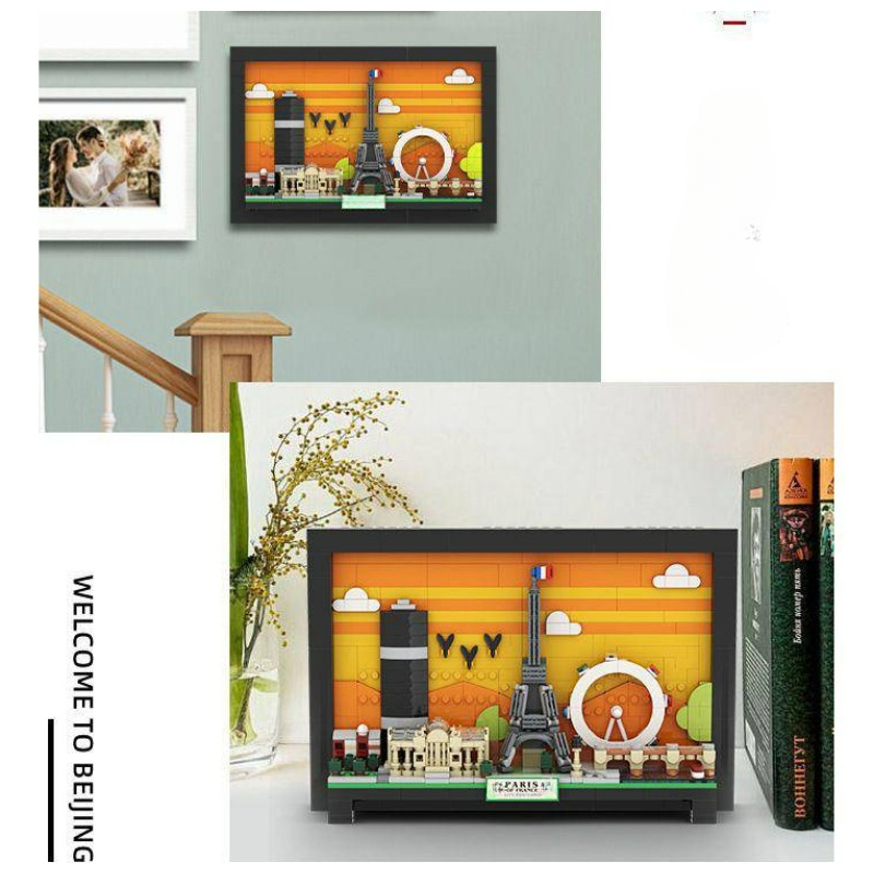 ชุดตัวต่อบล็อกภาพโปสการ์ดปารีส - Art Craft Building บทวิจารณ์และราคา