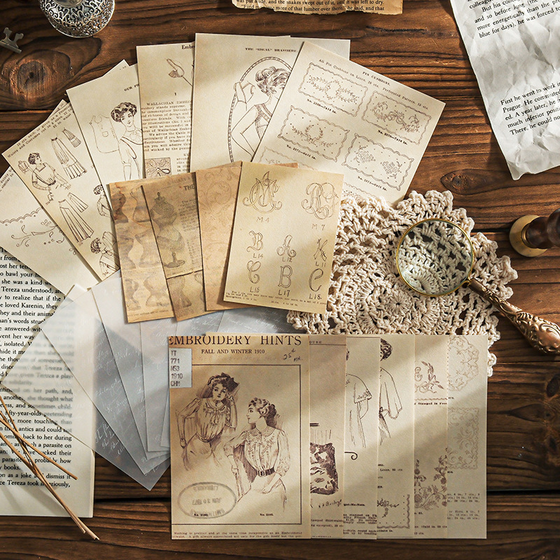 ชุดกระดาษงานฝีมือสไตล์วินเทจ ล - Art Craft Journal บทวิจารณ์และราคา