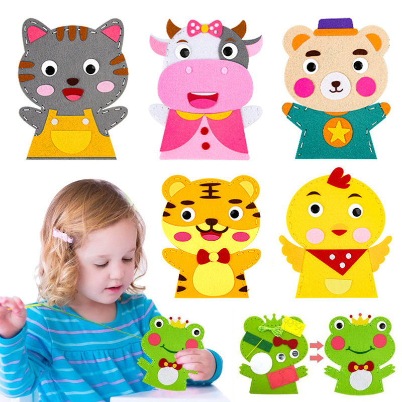 น่ารักการ์ตูนสัตว์หุ่นมือเด็ก  - Art Craft 3 Year Old บทวิจารณ์และราคา