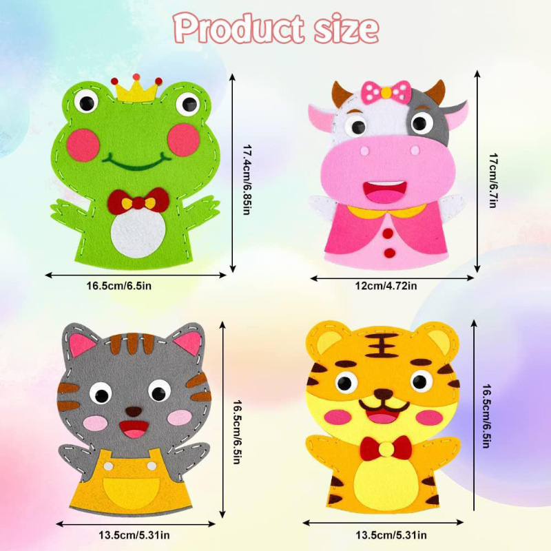 น่ารักการ์ตูนสัตว์หุ่นมือเด็ก  - Art Craft 3 Year Old บทวิจารณ์และราคา
