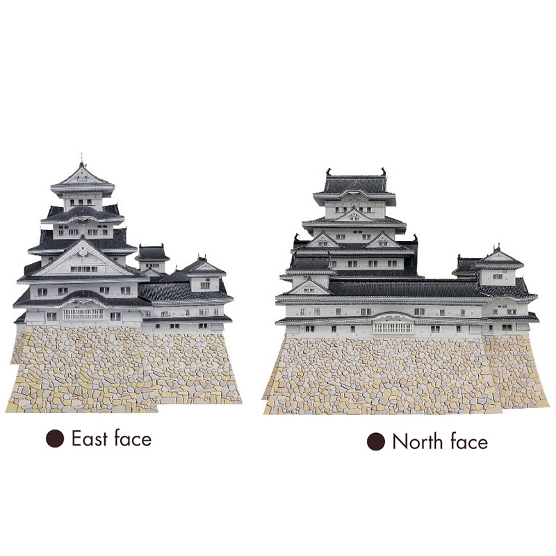 Japan Himeji ปราสาท3D กระดาษ H - Art Craft Building บทวิจารณ์และราคา