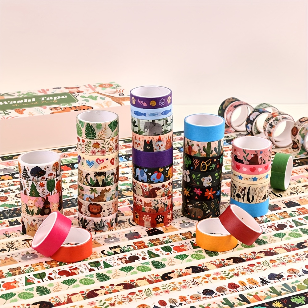 36 ม้วน Vintage สัตว์ Party Wa - Washi Tape Rolls บทวิจารณ์และราคา