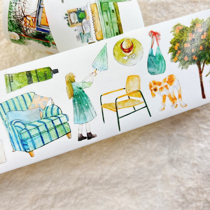 ดิงดิง สตูดิโอ วินเทจ กรีน โฮม - Washi Tape Rolls บทวิจารณ์และราคา