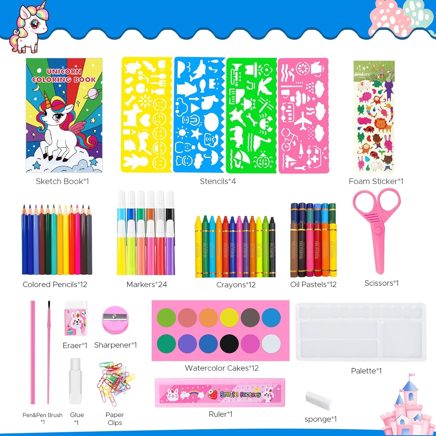 ชุดสมุดระบายสีสำหรับเด็ก ชุดวา - Illustration Marker Set บทวิจารณ์และราคา