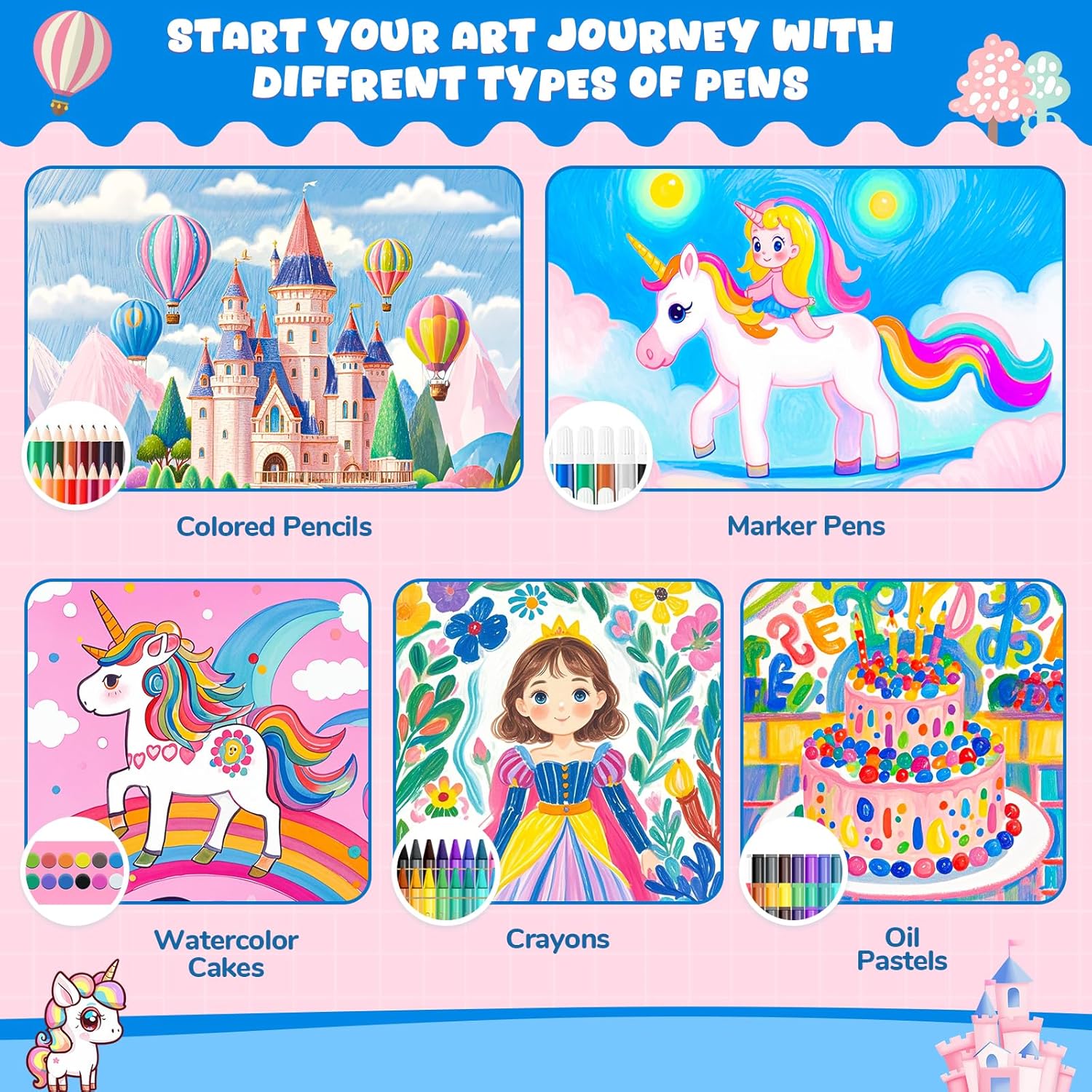 ชุดสมุดระบายสีสำหรับเด็ก ชุดวา - Illustration Marker Set บทวิจารณ์และราคา