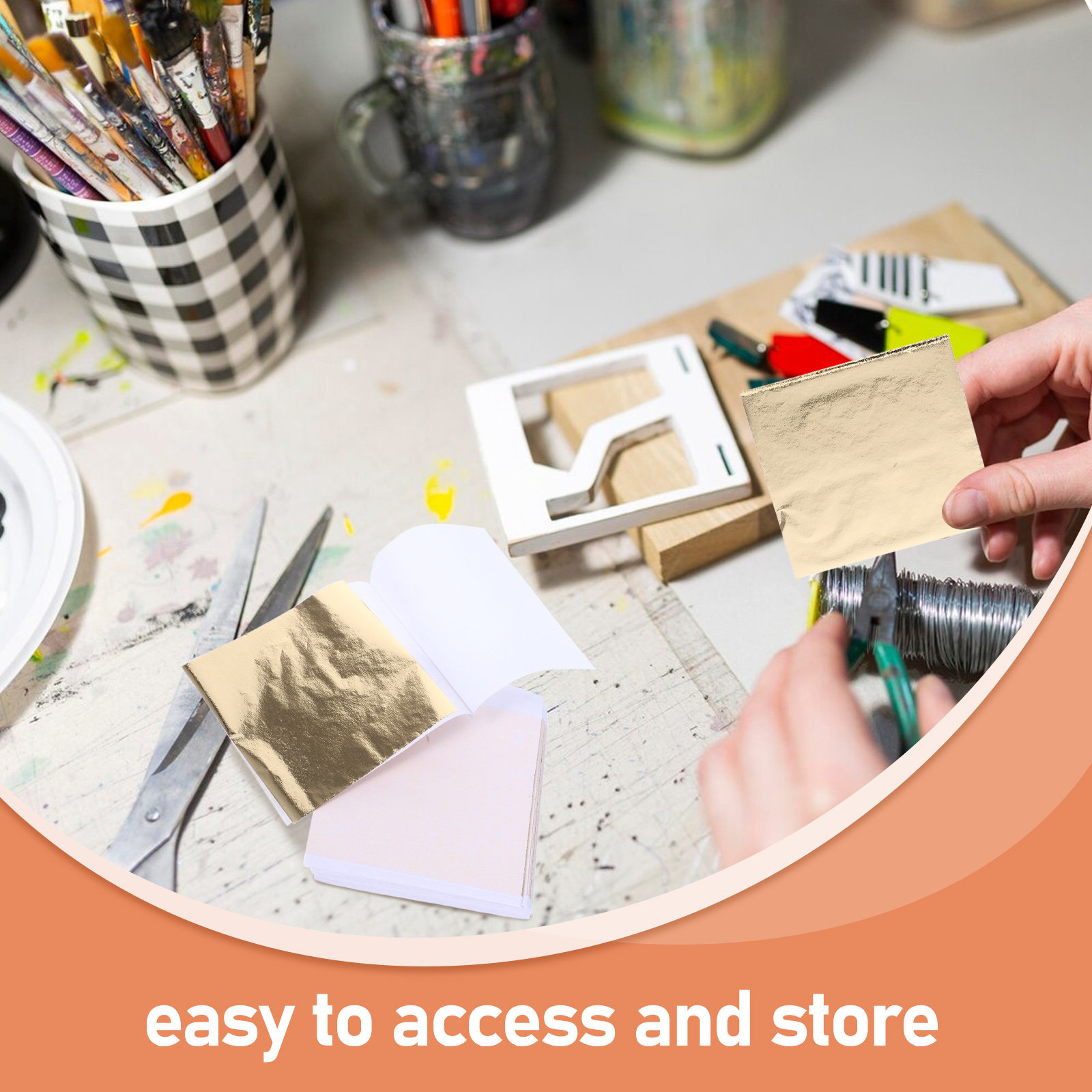 แผ่นฟอยล์สีทอง 100 ชิ้น ใบไม้จ - Art Craft Easy With Paper บทวิจารณ์และราคา