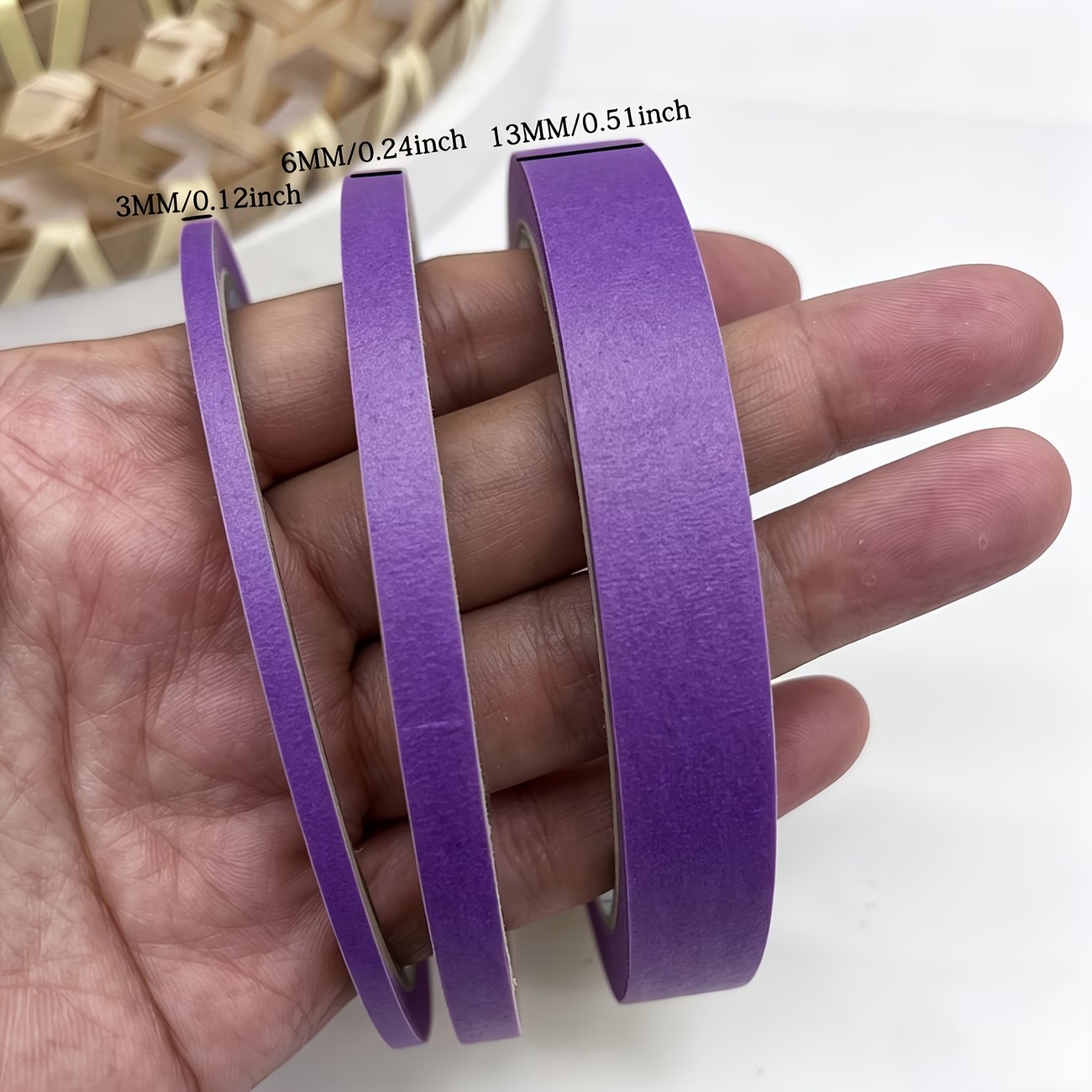 เทปวาชิสีม่วง 3/6 ม้วน หลายขนา - Washi Tape Rolls บทวิจารณ์และราคา
