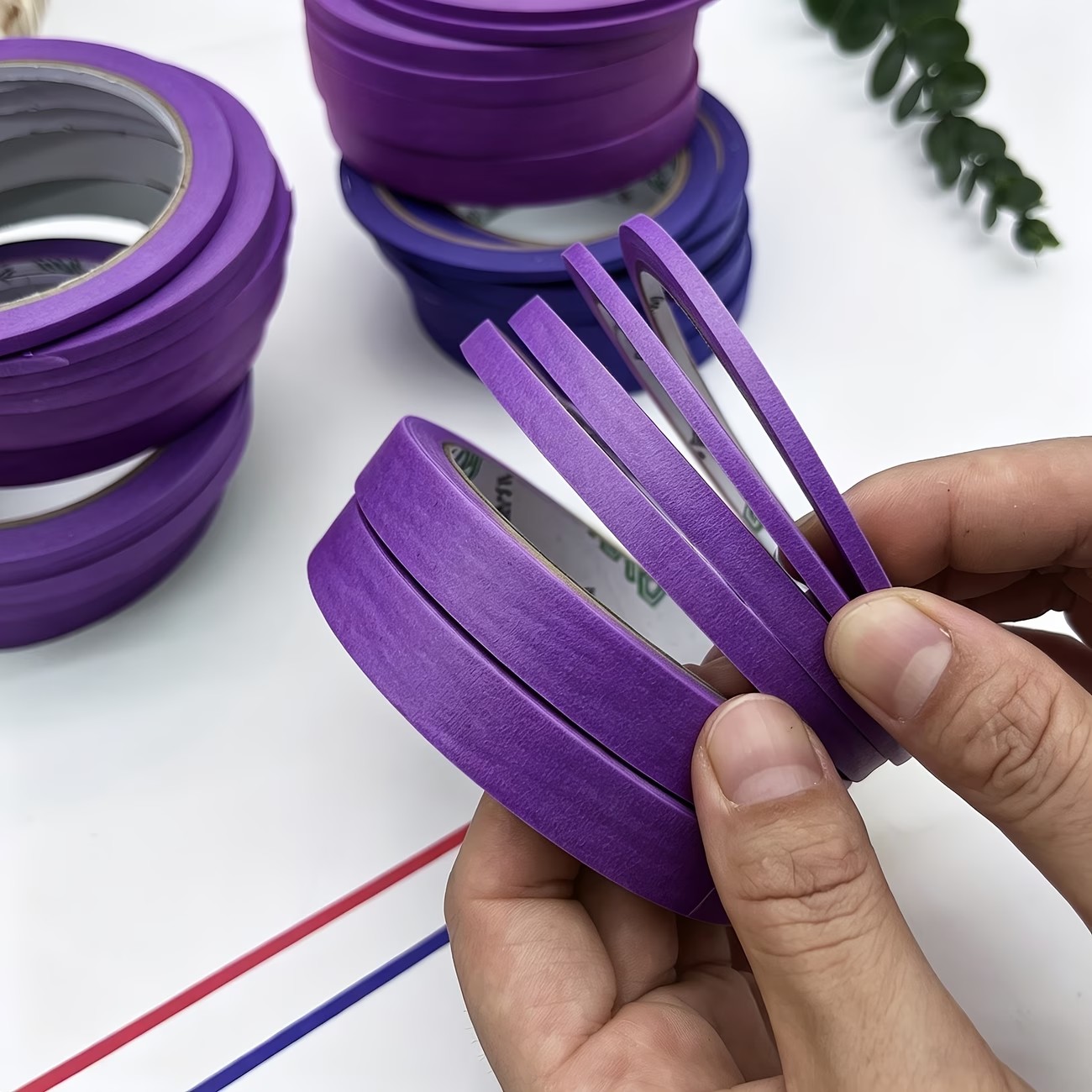 เทปวาชิสีม่วง 3/6 ม้วน หลายขนา - Washi Tape Rolls บทวิจารณ์และราคา