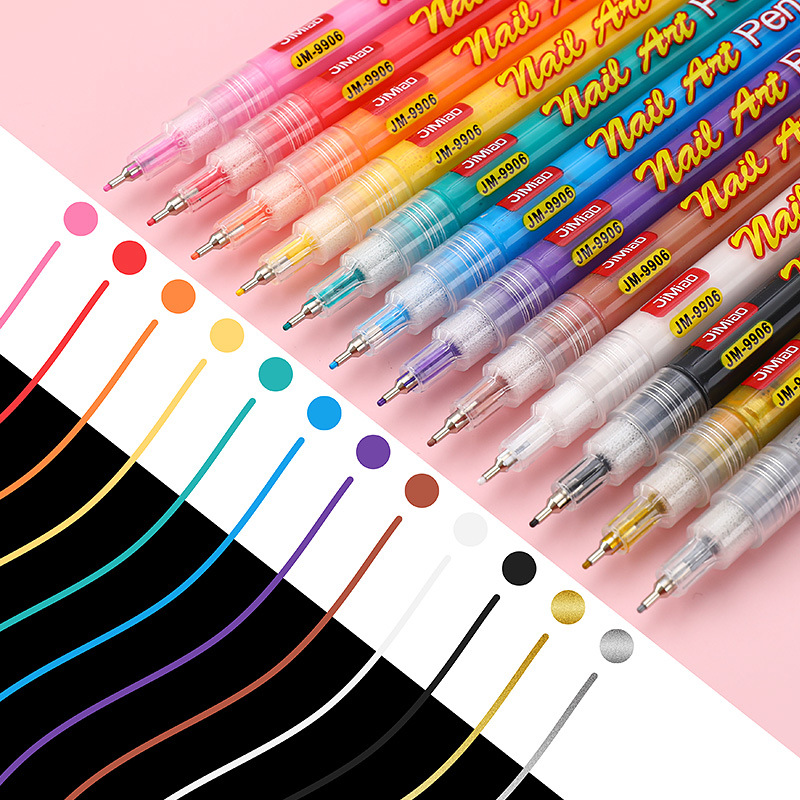 ปากกามาร์คเกอร์เพ้นท์เล็บ 12 ส - Illustration Marker Set บทวิจารณ์และราคา