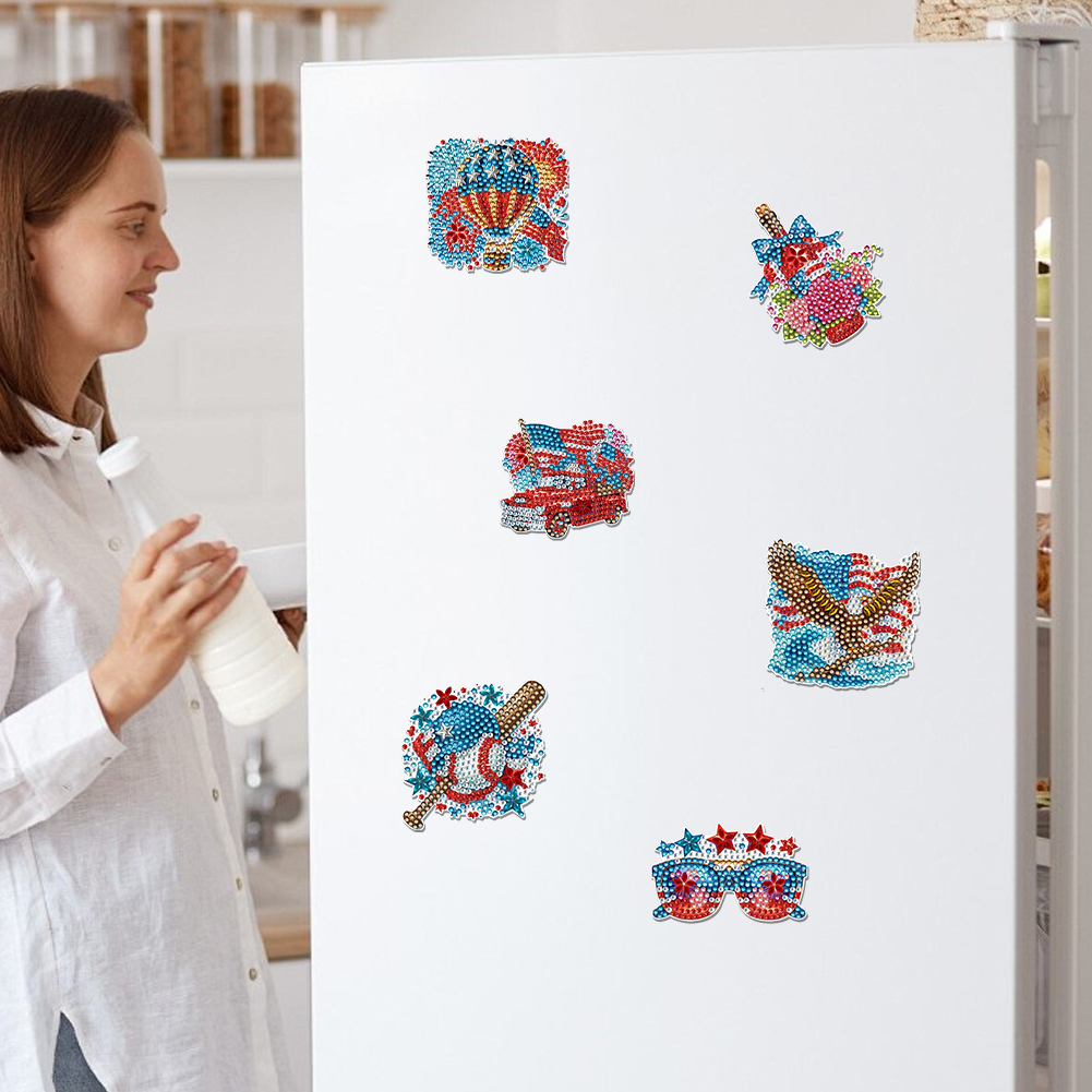 แม่เหล็กติดตู้เย็นลายเพชร 6 ชิ - Art Craft Magnet บทวิจารณ์และราคา