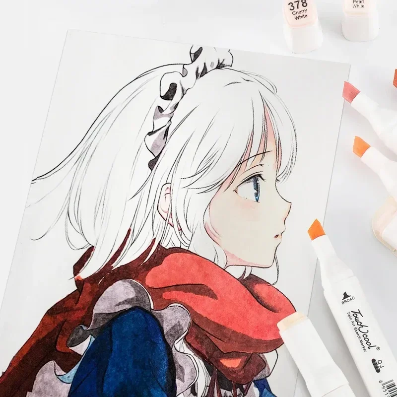 6/12/24/30 สีผิว Dual Headed m - Illustration Marker Set บทวิจารณ์และราคา