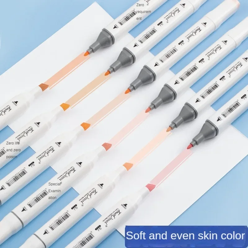 6/12/24/30 สีผิว Dual Headed m - Illustration Marker Set บทวิจารณ์และราคา