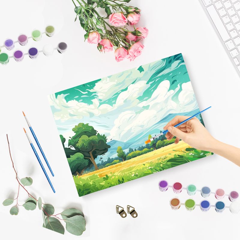 ภาพวาดระบายสีตามตัวเลขสำหรับผู - Art And Craft Jungle บทวิจารณ์และราคา