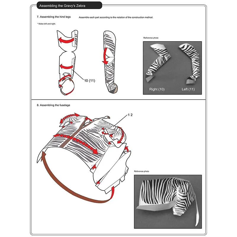 Zebra Origami Art Mini 3D พับก - Art Craft Zebra บทวิจารณ์และราคา