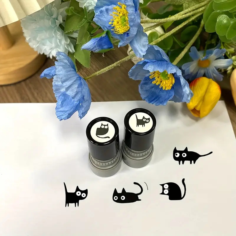 แสตมป์แมวดำคอเอียงสุดน่ารัก เห - Art Craft Journal บทวิจารณ์และราคา