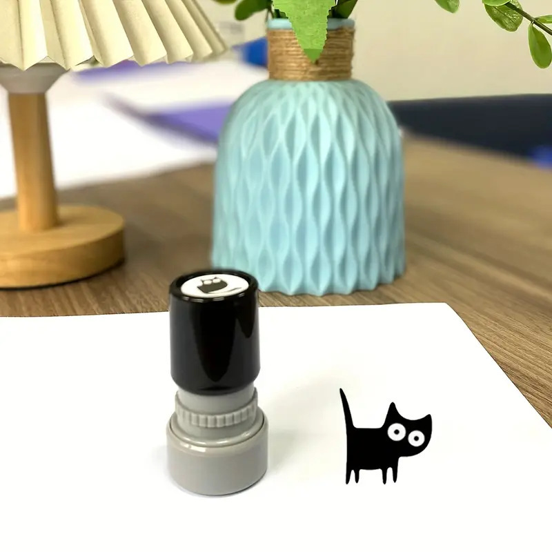 แสตมป์แมวดำคอเอียงสุดน่ารัก เห - Art Craft Journal บทวิจารณ์และราคา