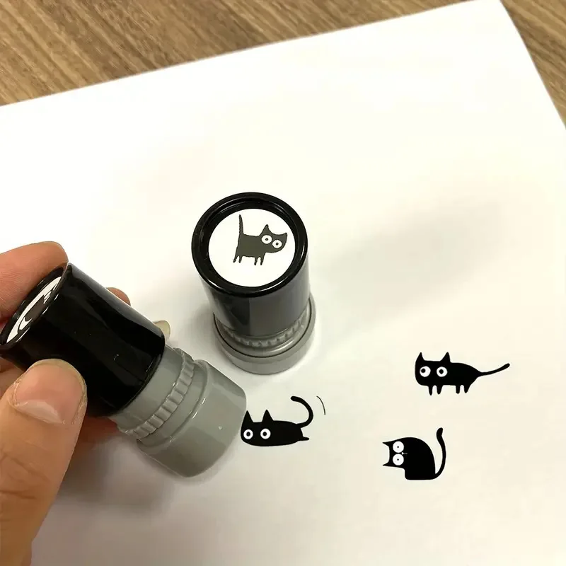 แสตมป์แมวดำคอเอียงสุดน่ารัก เห - Art Craft Journal บทวิจารณ์และราคา
