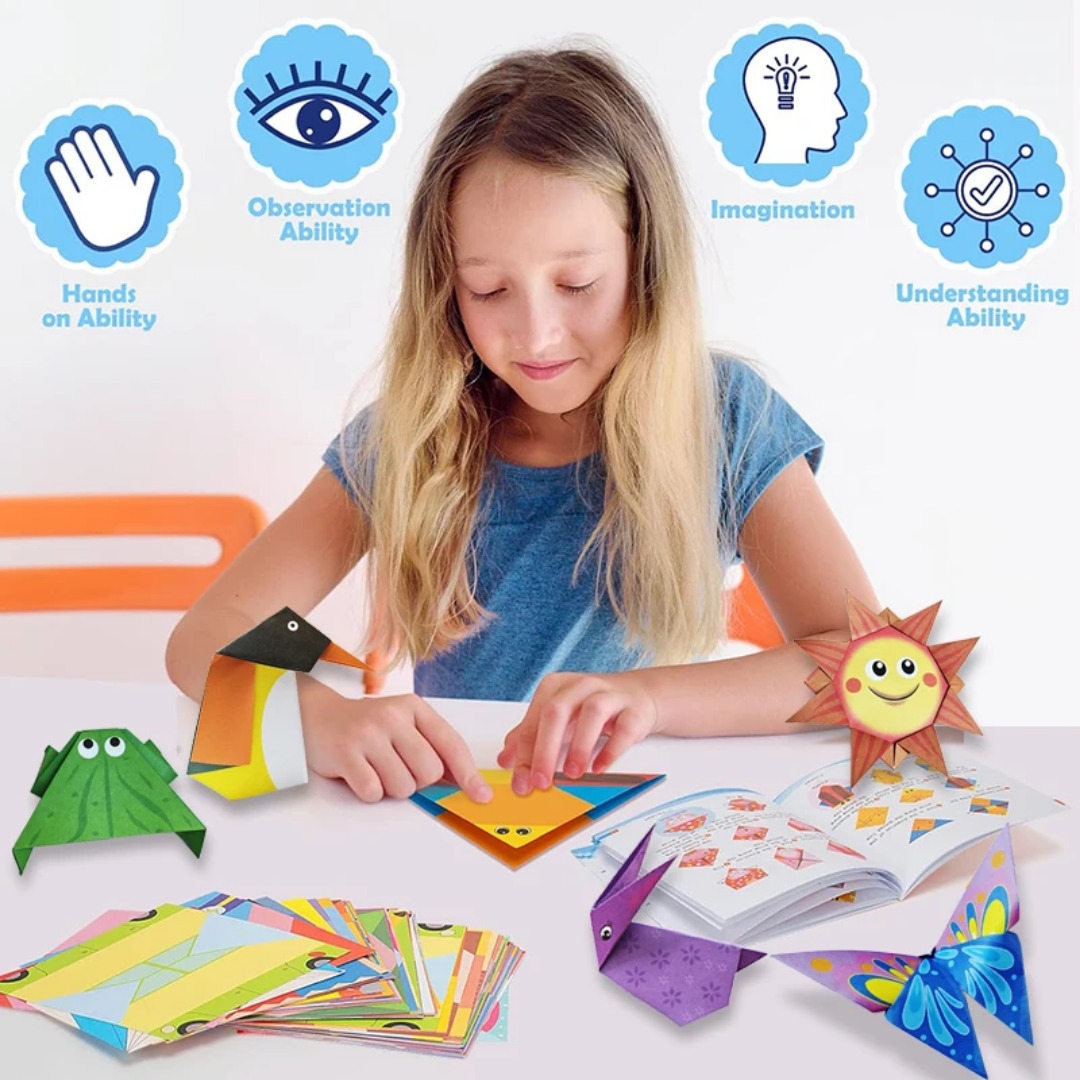 ชุดอุปกรณ์พับกระดาษโอริกามิใหม - Art Craft 3 Year Old บทวิจารณ์และราคา