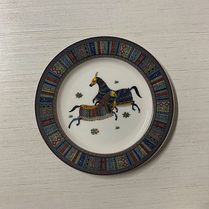 จานอาหารค่ำลายม้าในป่าเขตร้อนส - Art And Craft Jungle บทวิจารณ์และราคา