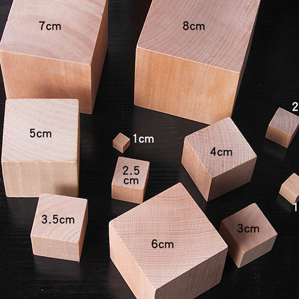 บล็อกไม้ทรงสี่เหลี่ยม 50 ชิ้น  - Art Craft Building บทวิจารณ์และราคา