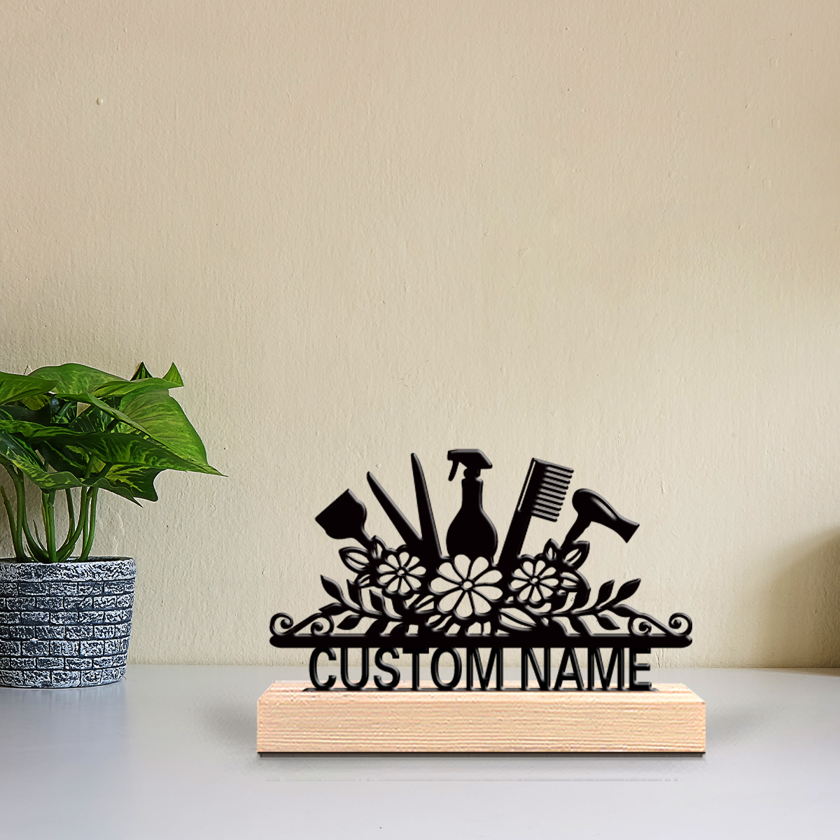 รูปปั้นโลหะรูปช่างตัดผม 1 ชิ้น - Art Craft Names บทวิจารณ์และราคา