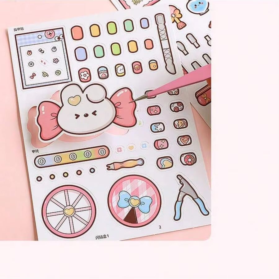 หนังสือสติกเกอร์ทำเล็บ DIY สีช - Art Craft 3 Year Old บทวิจารณ์และราคา
