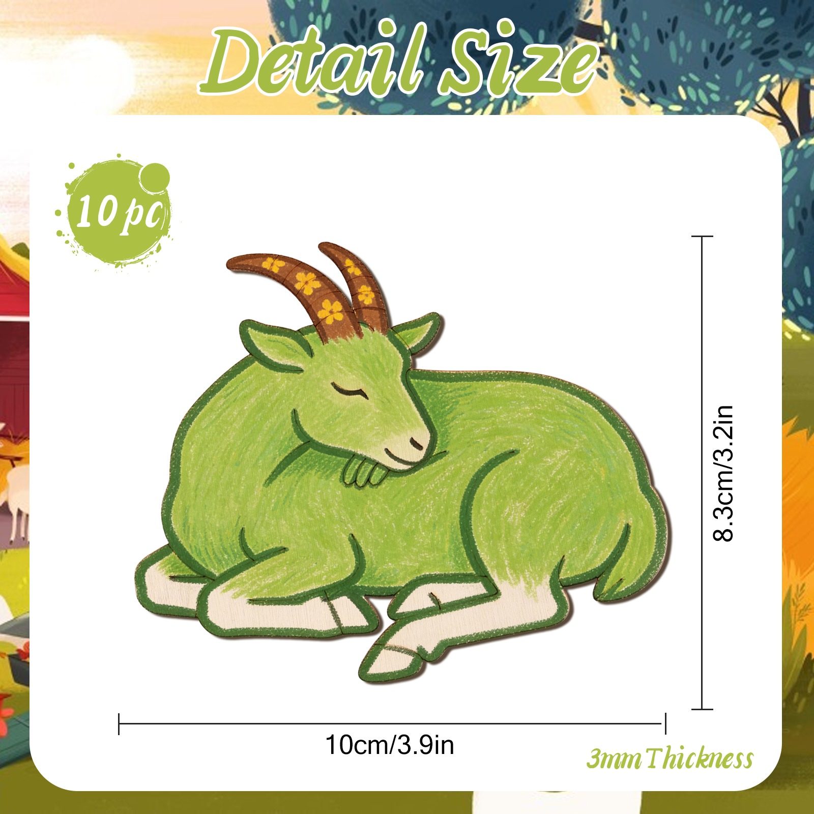 ชุดงานฝีมือไม้แกะสลักรูปแกะ 10 - Art Craft & Architecture บทวิจารณ์และราคา