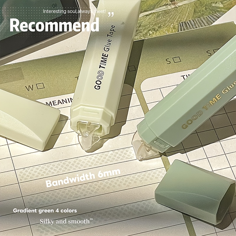 4 แพ็คเทปกาวจุดสีไล่ระดับแบบพก - Art Craft Glue บทวิจารณ์และราคา
