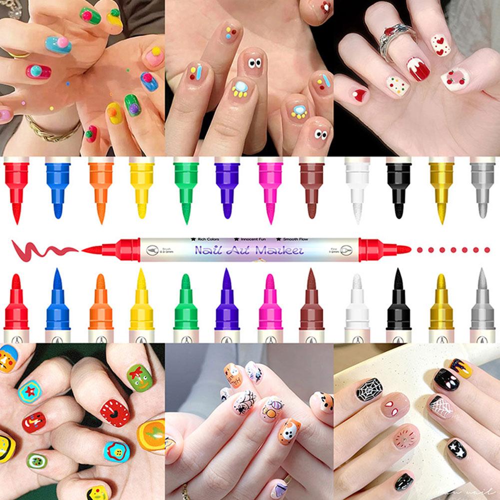 ปากกามาร์คเกอร์เพ้นท์เล็บ 12 ส - Illustration Marker Set บทวิจารณ์และราคา