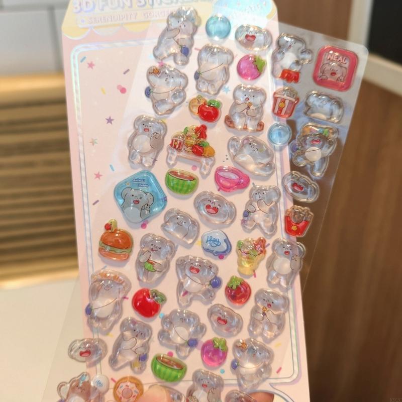 นูนสติกเกอร์สัตว์การ์ตูน PVC เ - Art Craft 3 Year Old บทวิจารณ์และราคา
