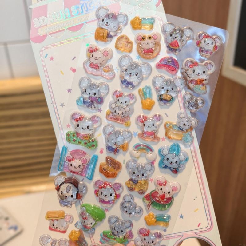 นูนสติกเกอร์สัตว์การ์ตูน PVC เ - Art Craft 3 Year Old บทวิจารณ์และราคา