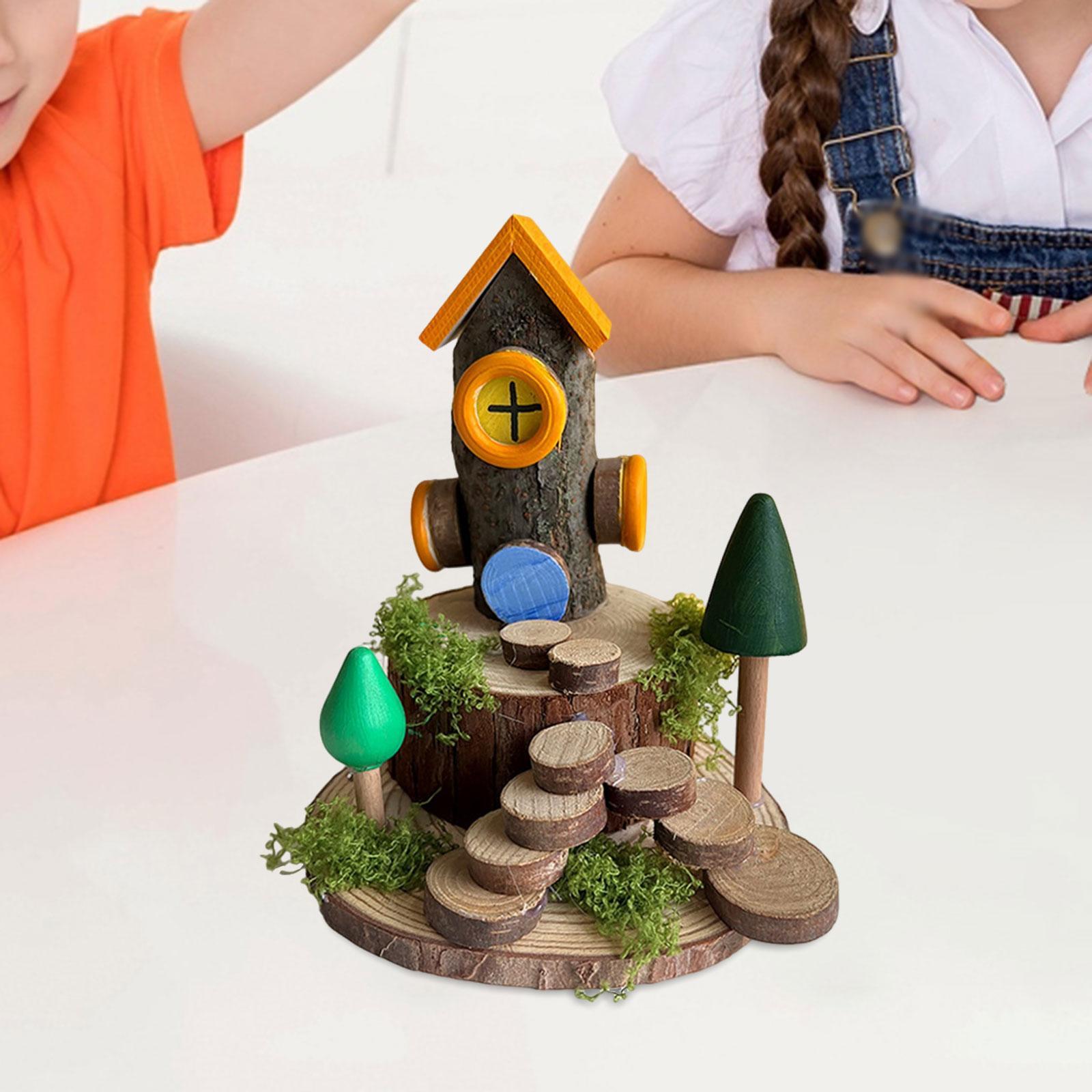 ชุดงานฝีมือไม้สำหรับเด็กสำหรับ - Art Craft Building บทวิจารณ์และราคา