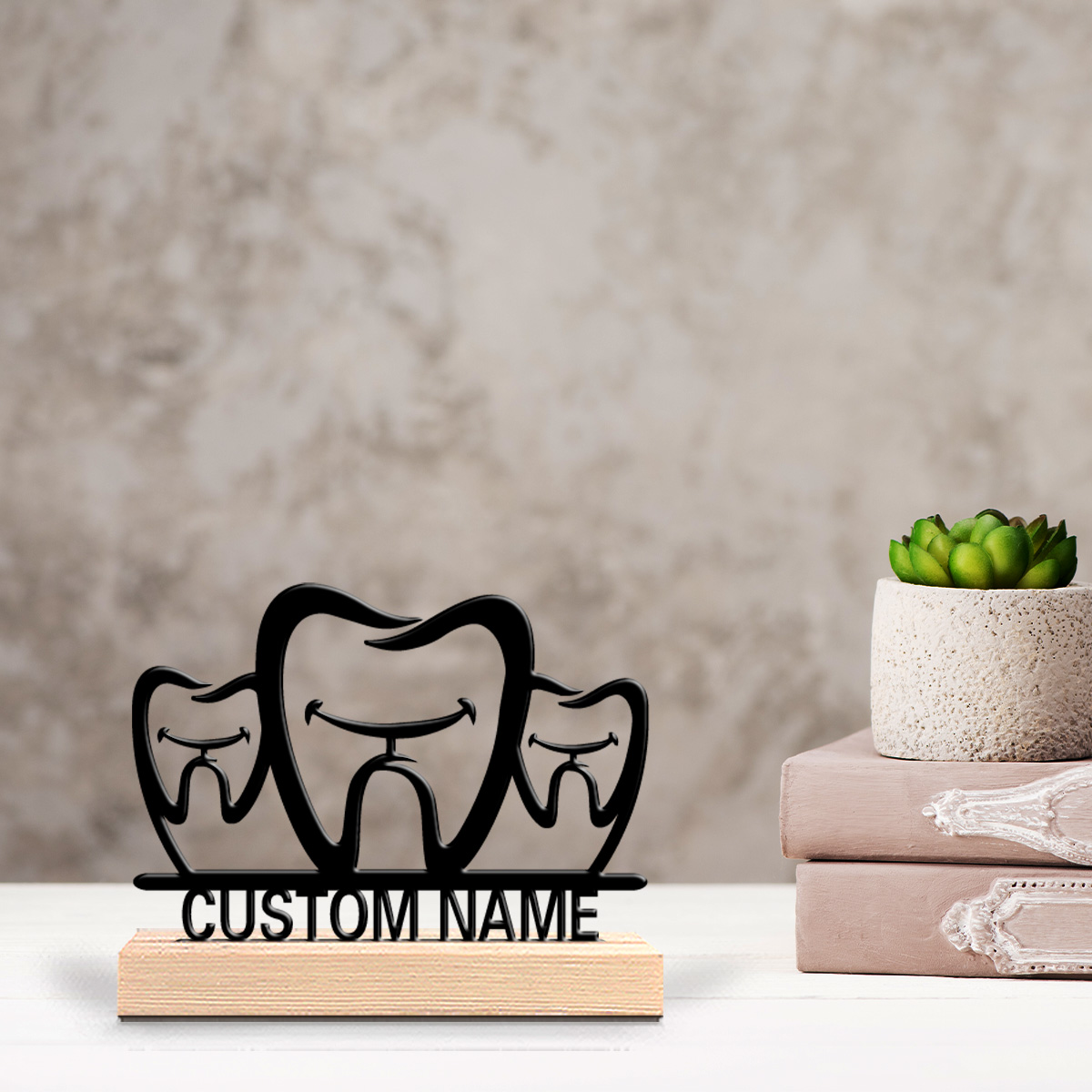 งานศิลปะโลหะรูปฟันแบบเรียบง่าย - Art Craft Names บทวิจารณ์และราคา