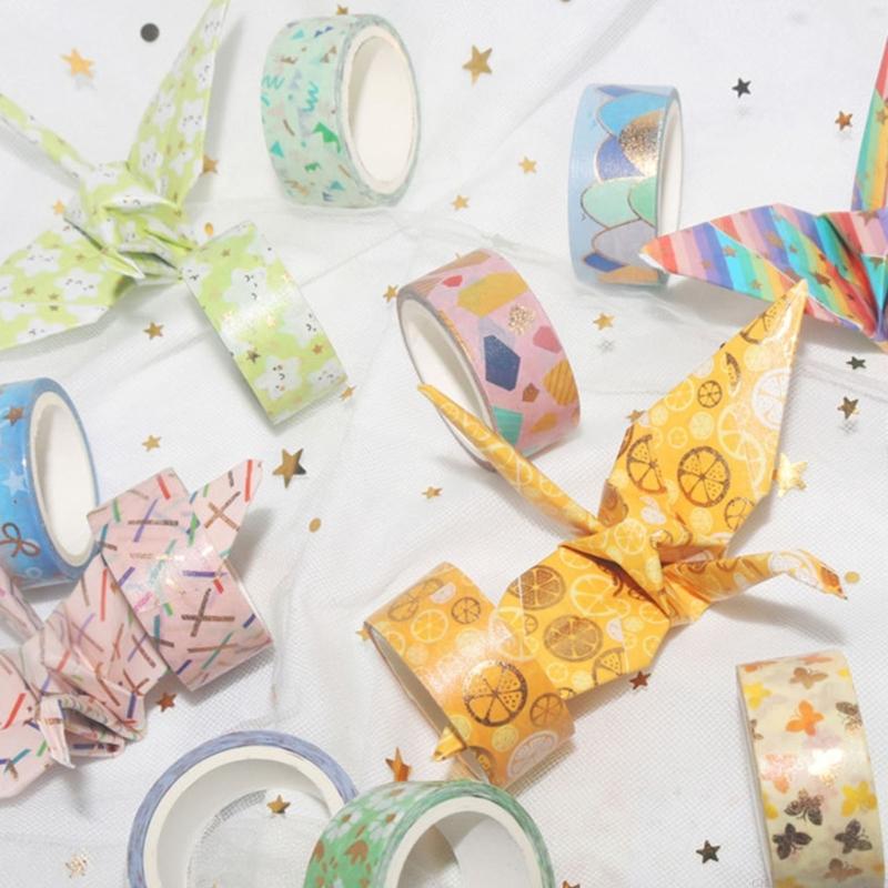 D5BB 12 ม้วนกระดาษตกแต่งเทป 15 - Art Craft Journal บทวิจารณ์และราคา